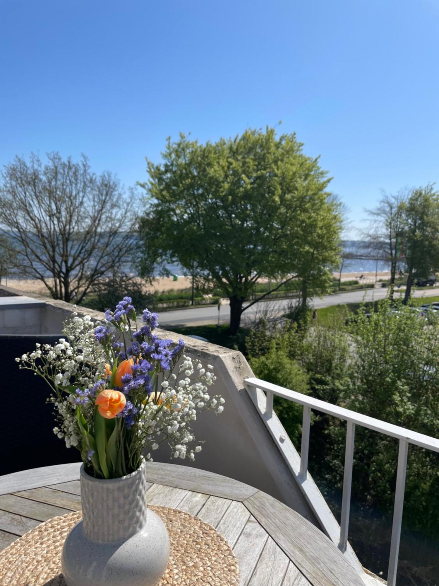 Strandliebe - Fewo Mit Meerblick Harrislee Exterior foto