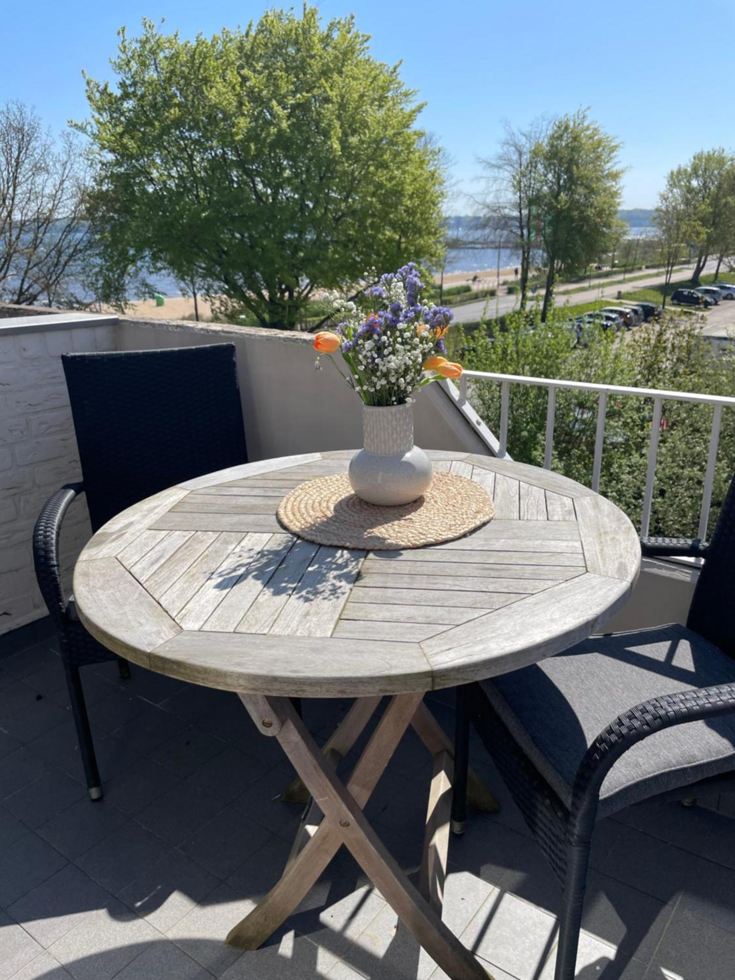 Strandliebe - Fewo Mit Meerblick Harrislee Exterior foto